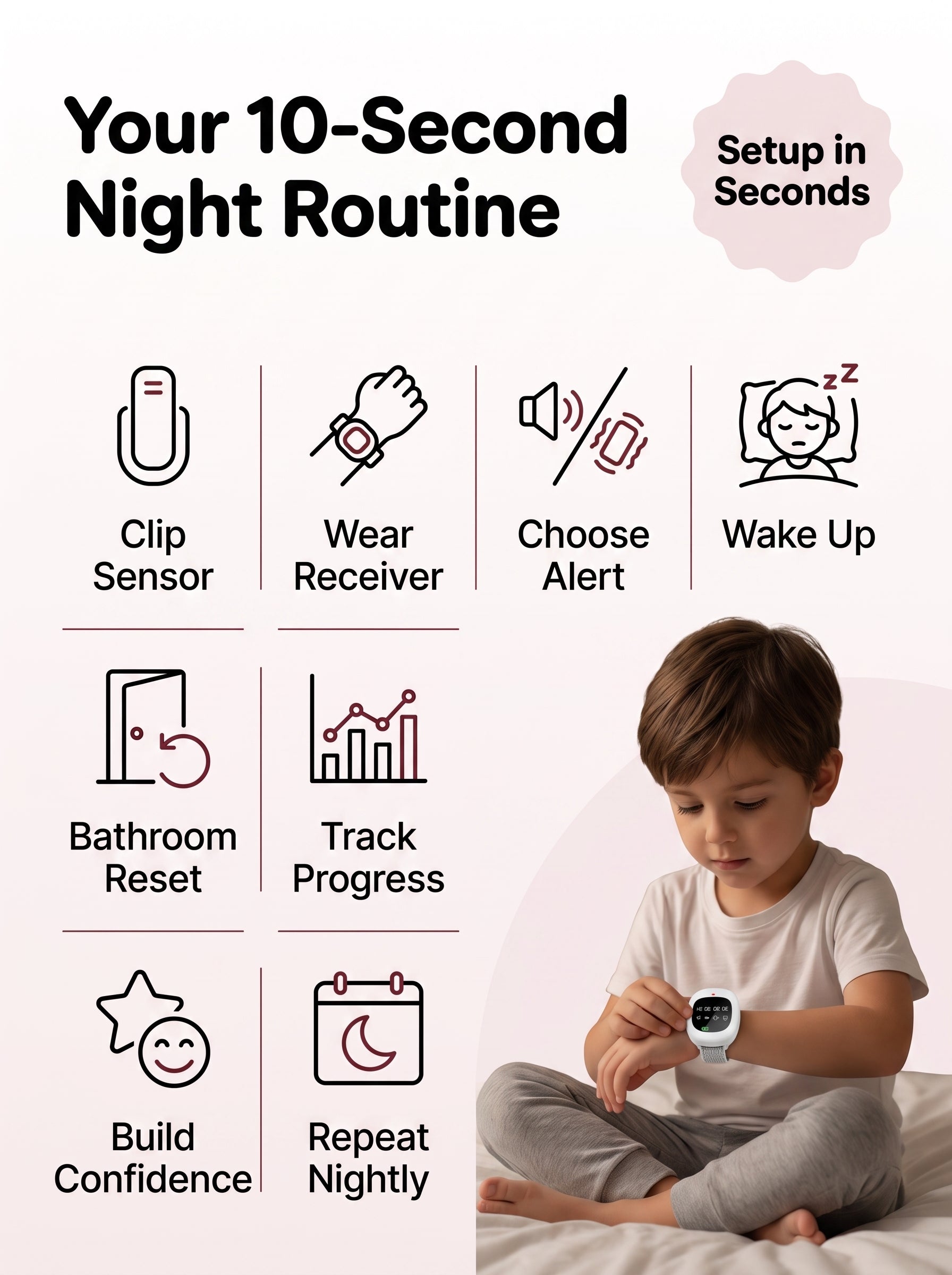 Carea NightCue Bedwetting Alarm