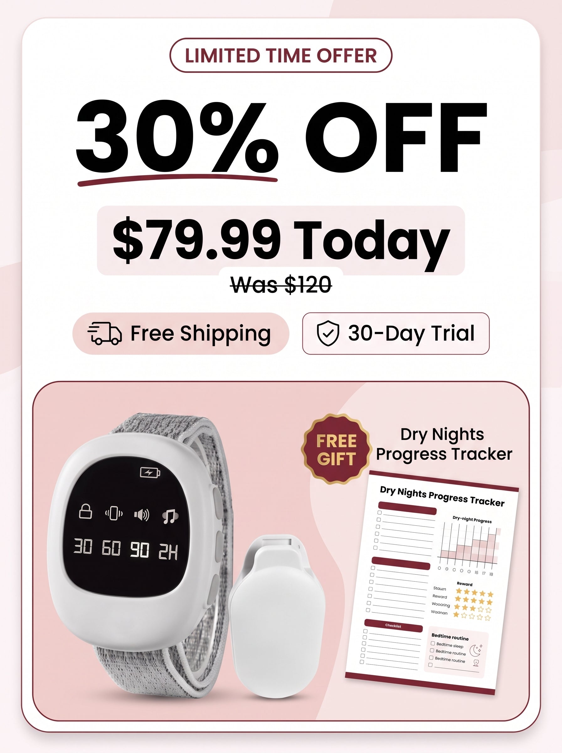 Carea NightCue Bedwetting Alarm